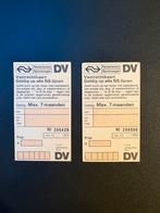 2 blanco vastrechtkaarten NS (1980), Ophalen of Verzenden, Zo goed als nieuw, Trein