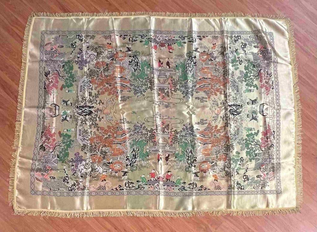 Chinees tafelkleed goud kleur 190/141 cm