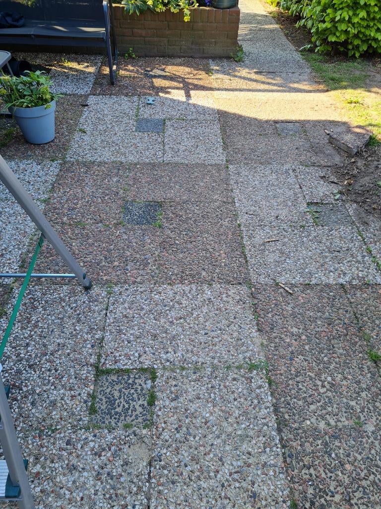 Tegels,gratis op te halen, Ophalen of Verzenden, Gebruikt, Beton, Terrastegels