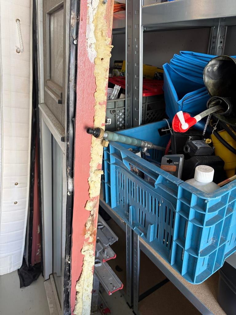 Kozijnen met dubbel glas en openslaande ramen, Gevelraam of Ruit, Gebruikt, Minder dan 80 cm, Dubbelglas