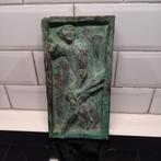 Antiek gipsen plaquette figuurrelief, Antiek en Kunst, Ophalen of Verzenden