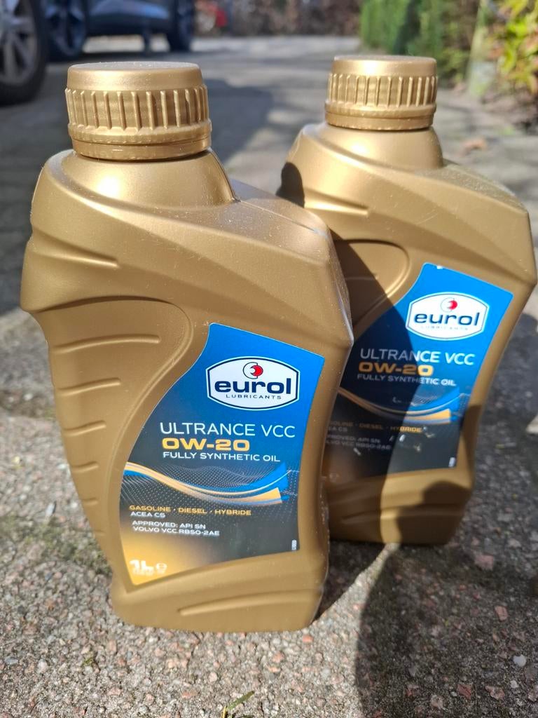 2x Eurol Ultrance VCC 0W-20 Volledig Synthetische Olie, Ophalen of Verzenden