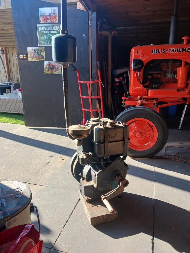 Lister stationaire motor, Ophalen, Benzine, Tuinfrees