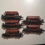 N Spoor Minitrix zelflossers van de DB, 5 wagons, Gelijkstroom, Trix, Wagon, Ophalen of Verzenden