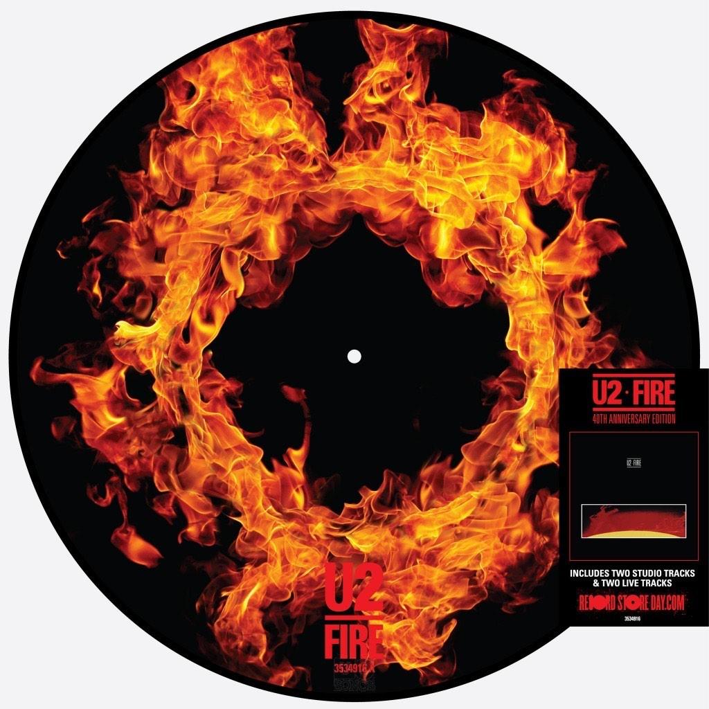 Vinyl Maxisingle U2 Fire PICTURE DISC RSD 2021 NIEUW, Cd's en Dvd's, Vinyl Singles, Picture disc, Maxi-single, 2020 tot heden