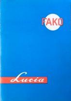 Onderdelenboek/ Catalogus FAKO LUCIA producten 1967, Ophalen of Verzenden, Nieuw