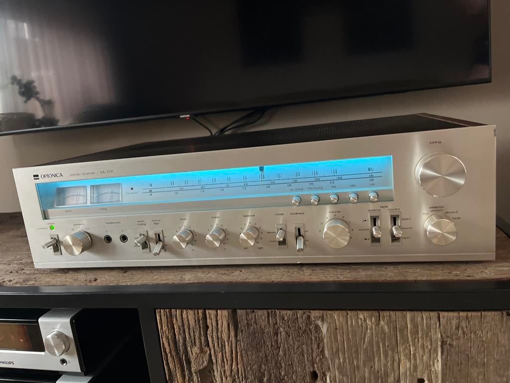 Optonica SA-3131 Stereo Receiver - Vintage Audio, Gebruikt, 60 tot 120 watt, Stereo, Ophalen