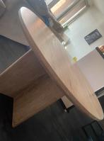 Ronde eettafel met houtlook, Ophalen, Zo goed als nieuw, Rond, Overige houtsoorten