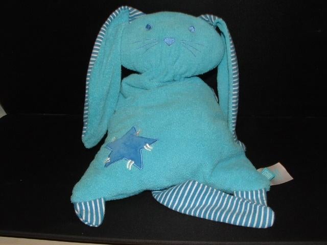 LIEF LIFESTYLE KONIJN BUNNY FLAT BLUE ZACHTE BADST, Kinderen en Baby's, Speelgoed | Knuffels en Pluche, Ophalen of Verzenden, Nieuw