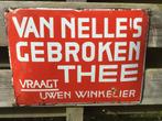 Van Nelle emaillebord oud., Ophalen, Gebruikt, Reclamebord