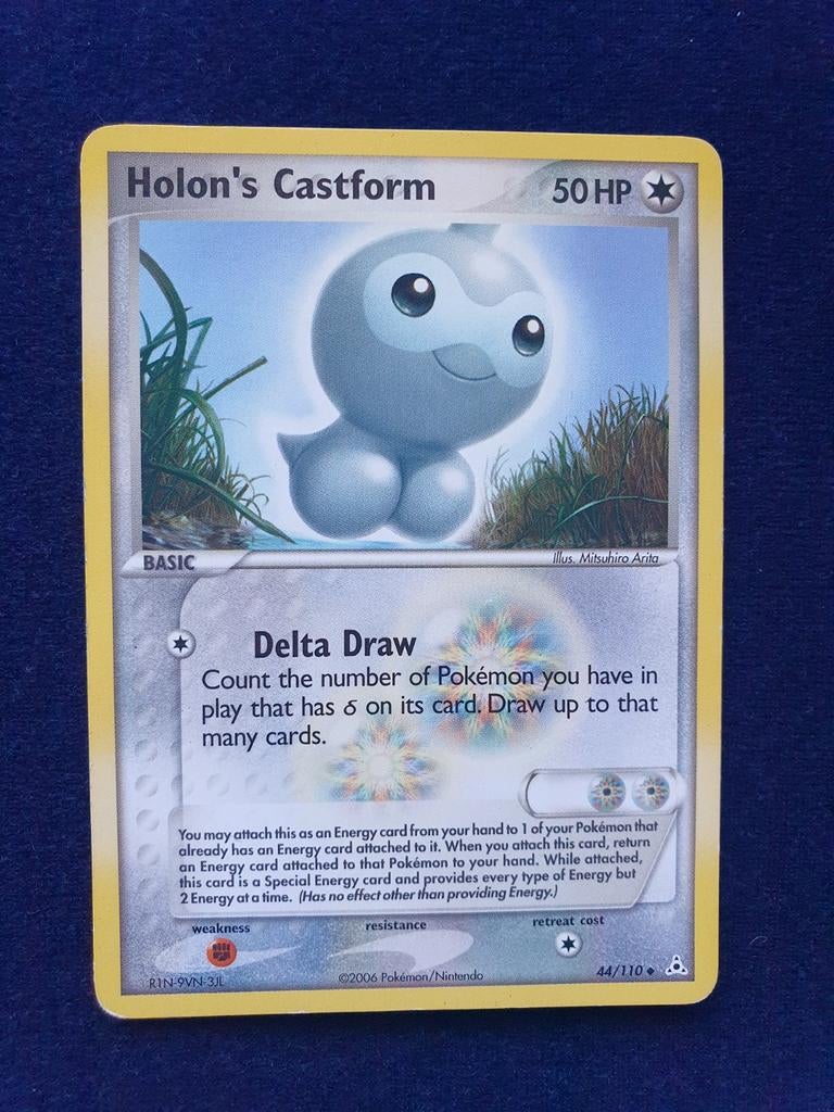 Holon's castform 44/110 pokemon kaart, Ophalen of Verzenden, Gebruikt