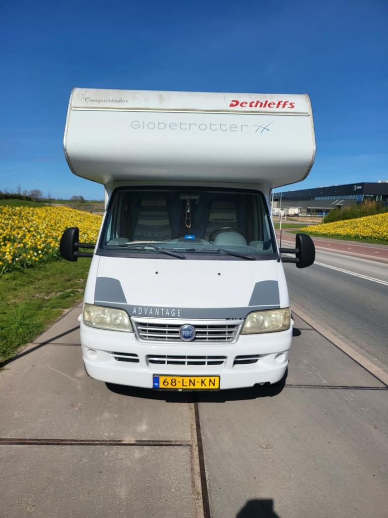 Dethleffs Alkoof 2.8 JTD A5810/30/31/80/81 2003 Wit, Diesel, Particulier, Dethleffs, Half-integraal