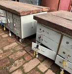 Oude bankkluis dressoir vakkenkast industrieel, Ophalen