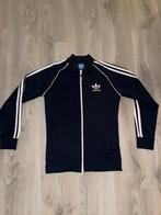 Adidas Donkerblauw trainingsvest met witte strepen, Blauw, Ophalen of Verzenden, Zo goed als nieuw, Algemeen