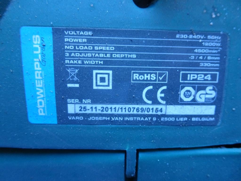 Verticuteermachine, Ophalen of Verzenden, Gebruikt, Elektrisch, Powerplus