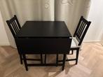 Tafel met 2 stoelen, Huis en Inrichting, Tafels | Eettafels, Ophalen, Gebruikt, 50 tot 100 cm, 50 tot 100 cm