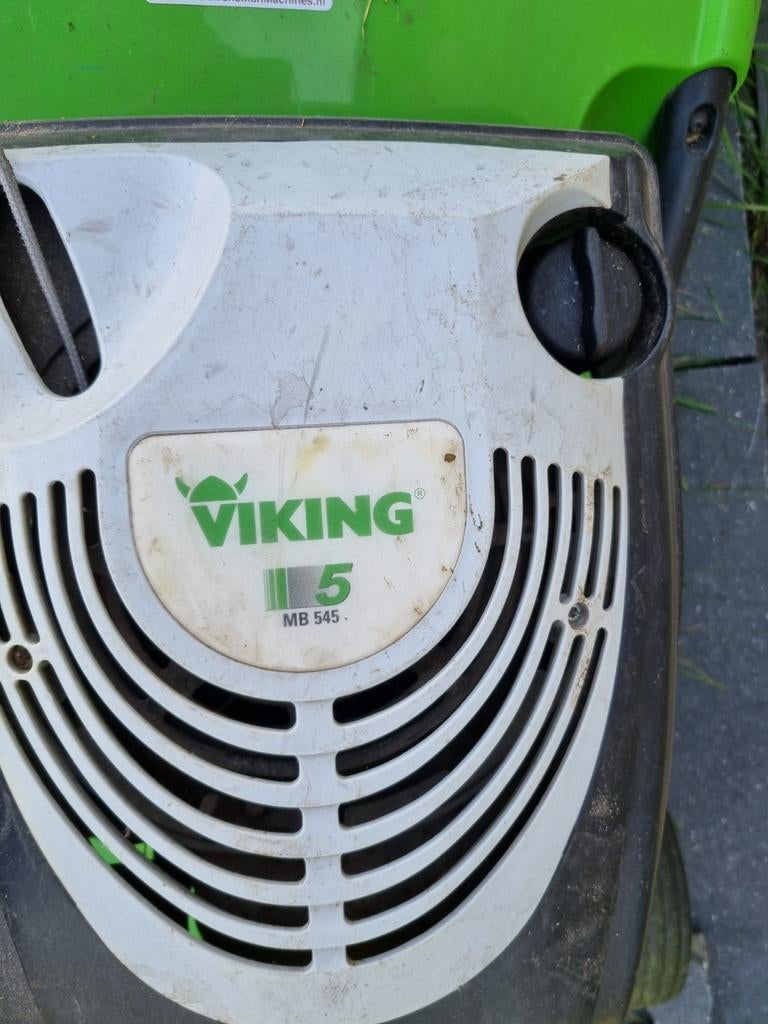 Viking MB 545 Benzine Grasmaaier - Krachtig en Betrouwbaar, Tuin en Terras, Grasmaaiers, Gebruikt, Ophalen of Verzenden, Opvangbak