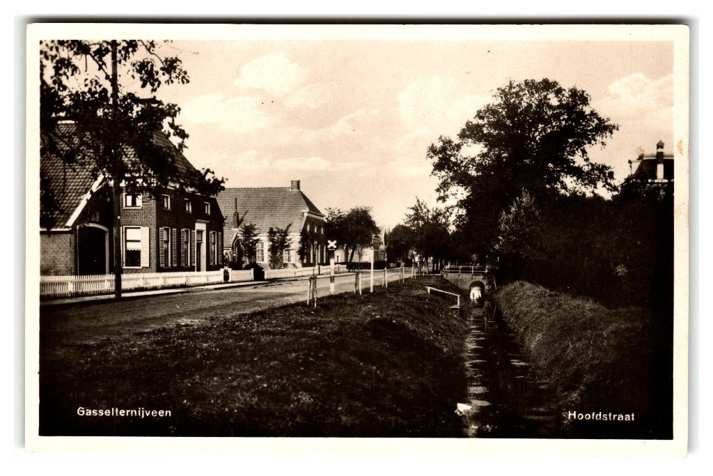 Gasselternijveen, Hoofdstraat, Verzenden, 1940 tot 1960, Ongelopen, Drenthe