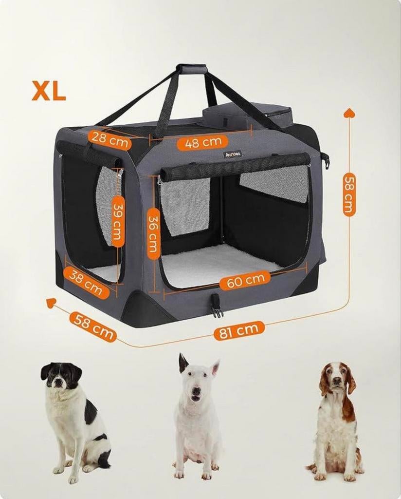 Feandrea PDC008G01 opvouwbare draagtas nieuw, Dieren en Toebehoren, Nieuw, Ophalen of Verzenden, A, A