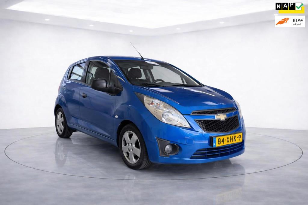 Chevrolet Spark 1.0 16V LS Bi-Fuel|nieuwe APK| LPG | airco, Auto's, Voorwielaandrijving, Euro 5, 4 cilinders, Blauw