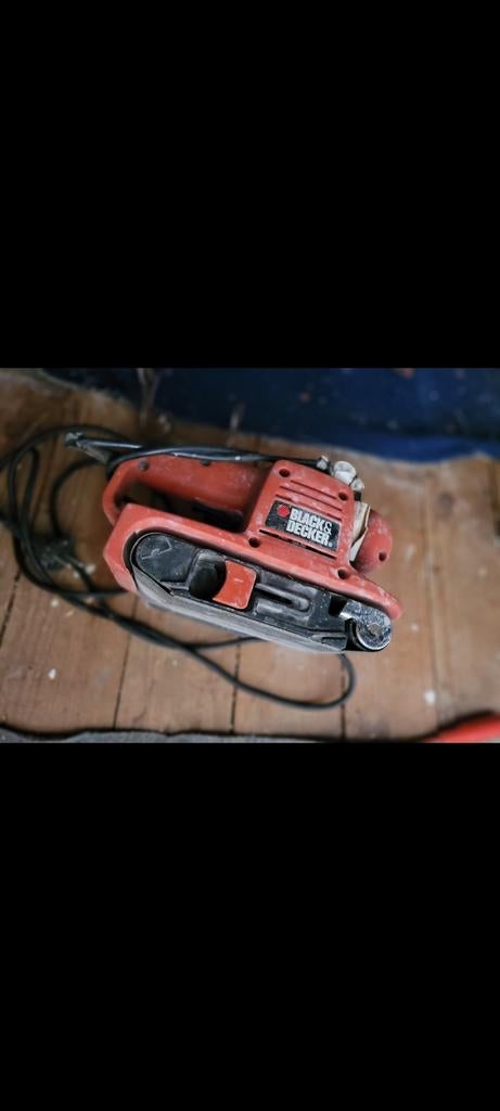 Black & Decker Bandschuurmachine - Gebruikt, Doe-het-zelf en Verbouw, Gereedschap | Schuurmachines, Ophalen of Verzenden, Gebruikt