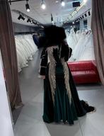 Bindalli/Kinalik Hennajurk Yesil Emerald Groen met Kroon, Kleding | Dames, Trouwkleding en Trouwaccessoires, Ophalen, Zo goed als nieuw