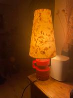 Vintage West Germany Tafellamp met Gedroogde Blaadjes, Ophalen, Gebruikt, Overige materialen, Minder dan 100 cm
