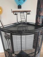 Hoek kooi, Dieren en Toebehoren, Vogels | Hokken en Kooien, Ophalen, Gebruikt, Metaal, Vogelkooi