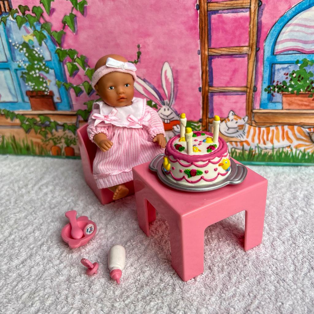 Mini baby born verjaardagssetje met mini baby born popje, Kinderen en Baby's, Speelgoed | Poppen, Ophalen of Verzenden, Zo goed als nieuw