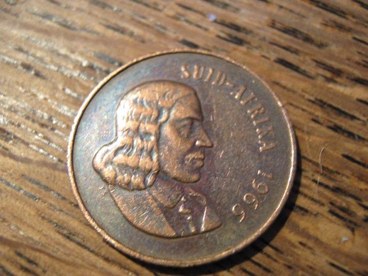 Suid Afrika 2 Cents 1966, Jan van Riebeeck #523, Postzegels en Munten, Munten | Afrika, Losse munt, Zuid-Afrika, Ophalen of Verzenden