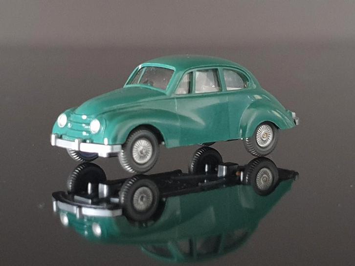1:87 DKW Auto Union F89 groen Wiking € 4,5, Hobby en Vrije tijd, Modelauto's | 1:87, Zo goed als nieuw, Auto, Wiking, Verzenden