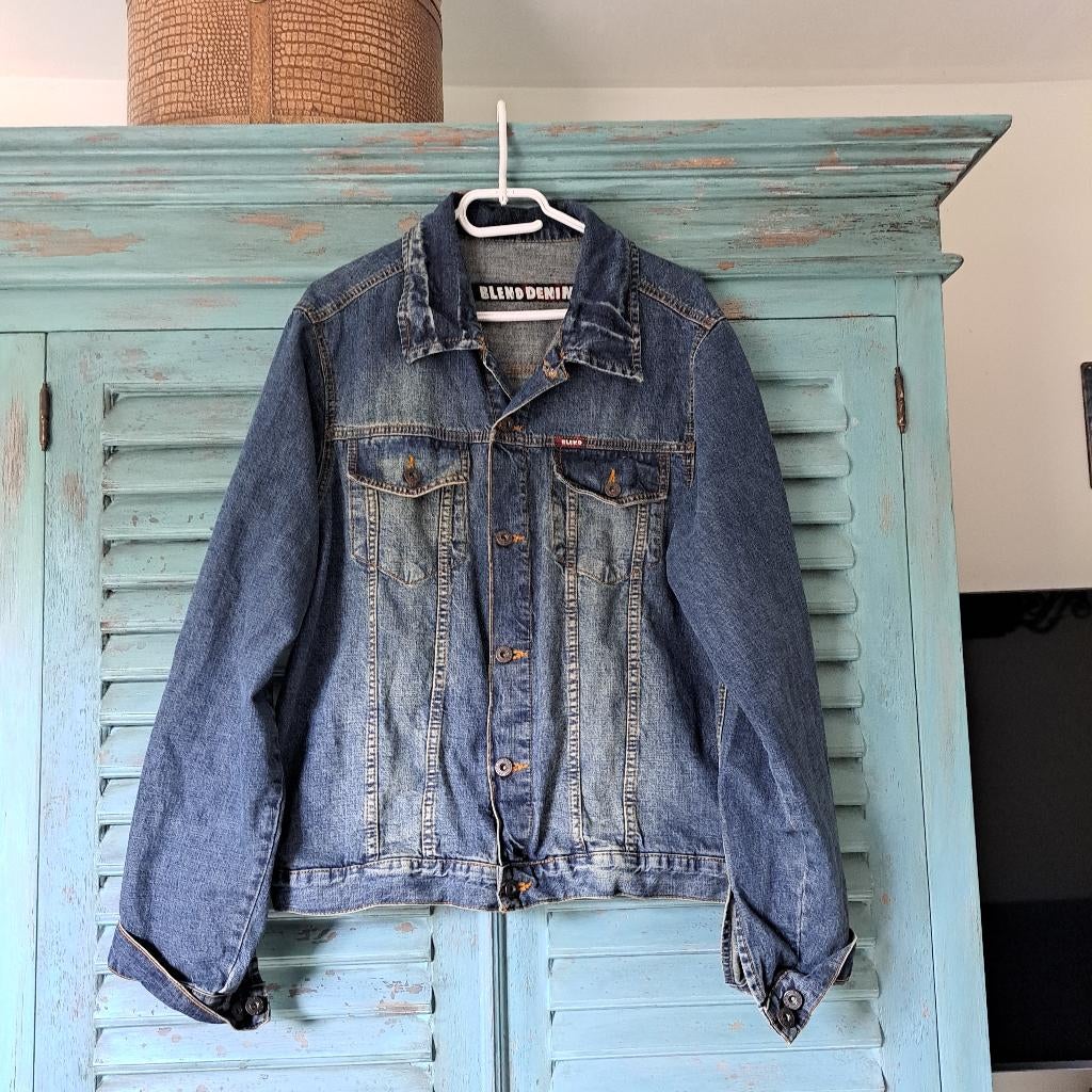 Spijkerjasje XXL, Kleding | Dames, Ophalen of Verzenden, Zo goed als nieuw, Maat 46/48 (XL) of groter, Blauw