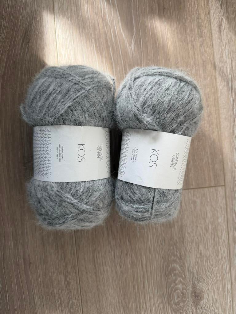 Kos Sandnes Garn - 83g grijs, Ophalen of Verzenden, Zo goed als nieuw, Breien of Haken, Wol of Garen