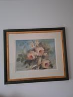 Ingelijste aquarel met bloemen van Jan Kooistra, Ophalen