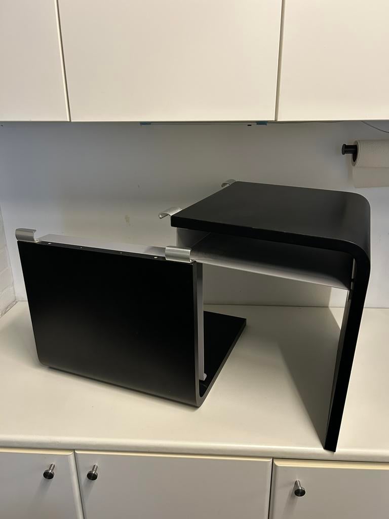 AUPING nachtkastje met lectuurhouder zwart 41.5 cm, Ophalen, Zo goed als nieuw, Minder dan 45 cm, Minder dan 55 cm