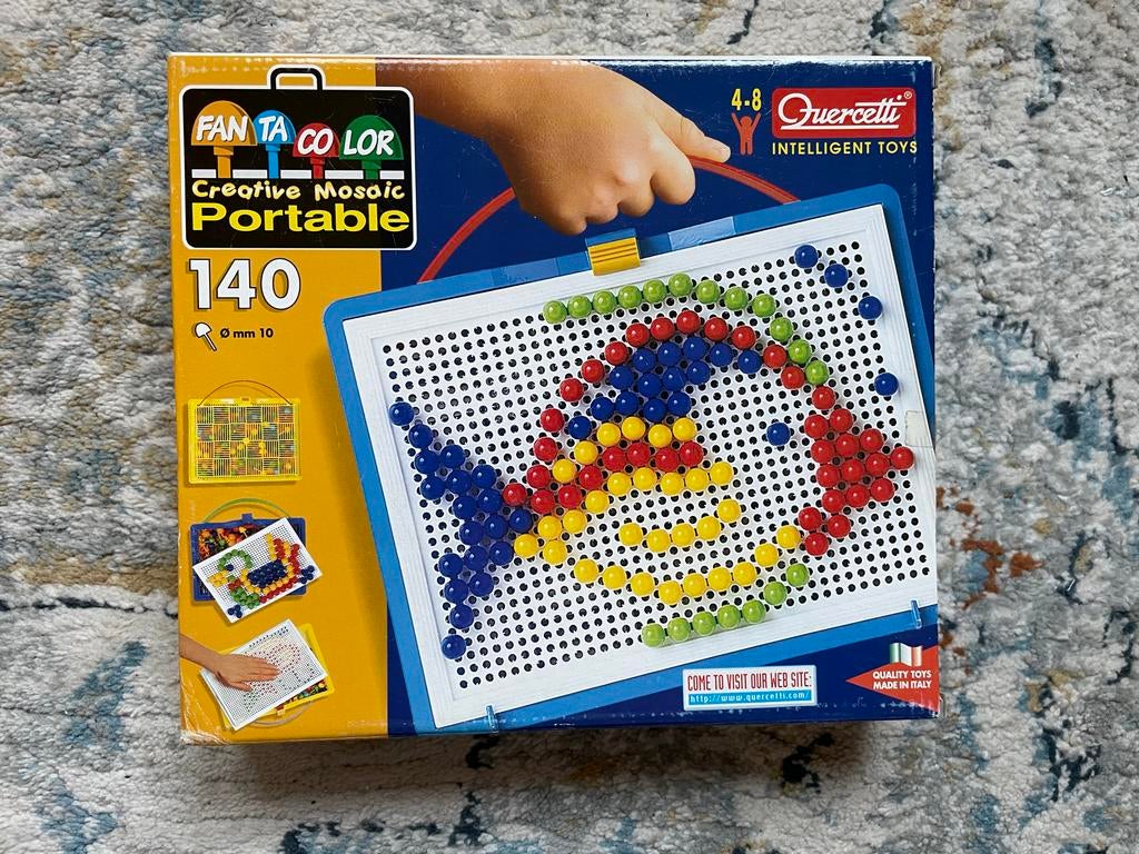 Quercetti Fantacolor Mozaïek Speelset, Verzenden, Gebruikt, Knutselen