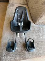 Bobike voorzitje zwart incl windscherm en montageblok, Ophalen, Zo goed als nieuw