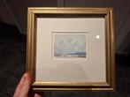 Vintage Aquarel Schilderijtje - Onbekende Maker, Ophalen of Verzenden