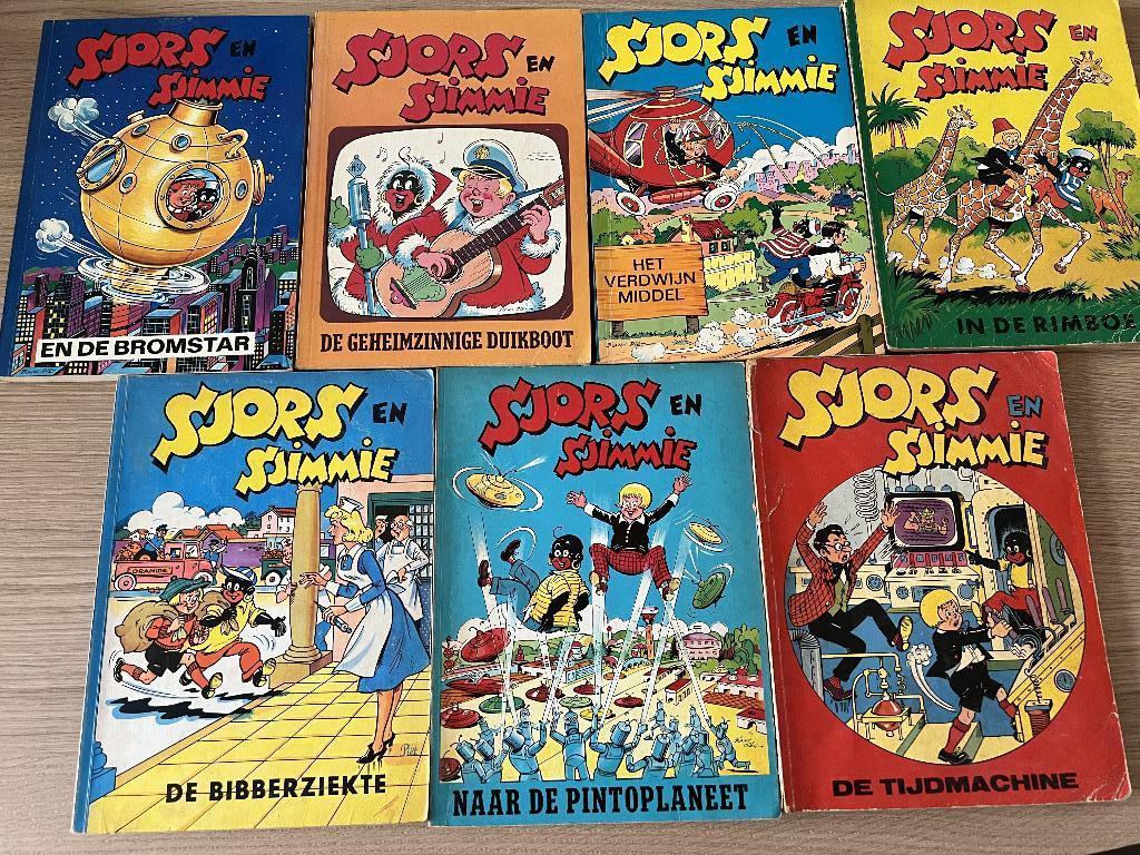 Sjors en Sjimmie: zeer oud (jaren 60), Boeken, Stripboeken, Meerdere stripboeken, Ophalen of Verzenden, Gelezen