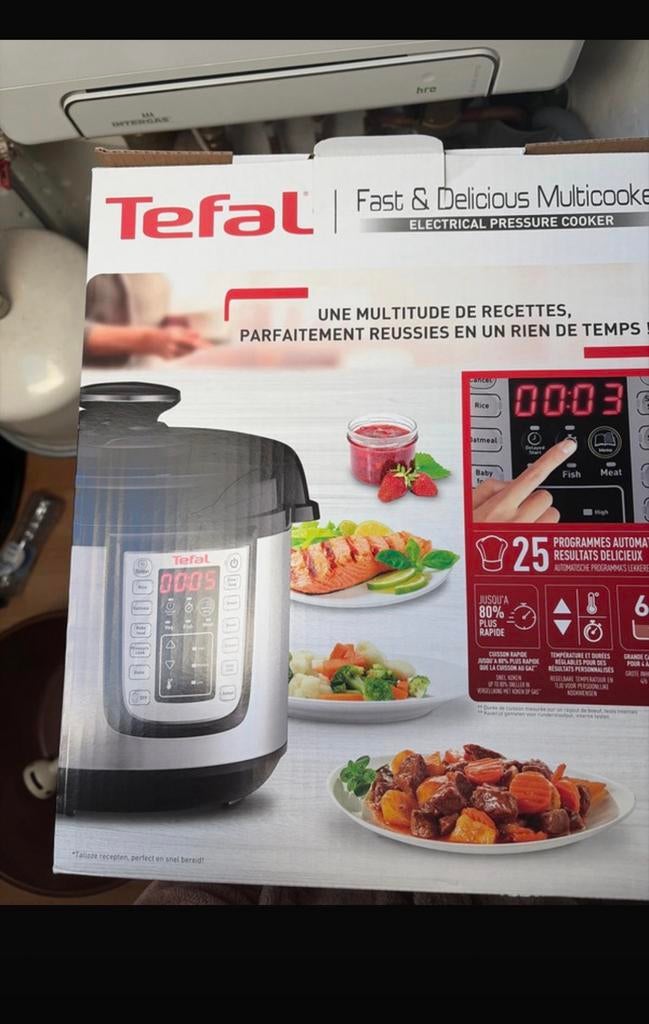 Tefal Fast & Delicious Multicooker, Witgoed en Apparatuur, Slowcookers, Ophalen, Timer, Gebruikt