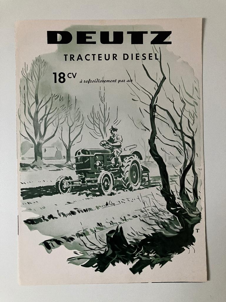 Deutz trekker tractor folder brochure, Boeken, Ophalen of Verzenden, Gelezen