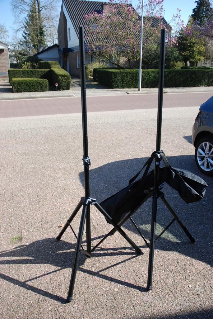 Set speakerstatieven in hoes   <26260624>, Muziek en Instrumenten, Gebruikt, ., ., .