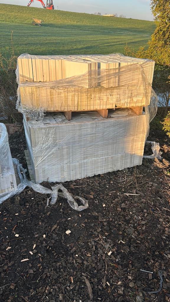 Kalk zandsteen blokken, Ophalen, Nieuw, Kalkzandstenen