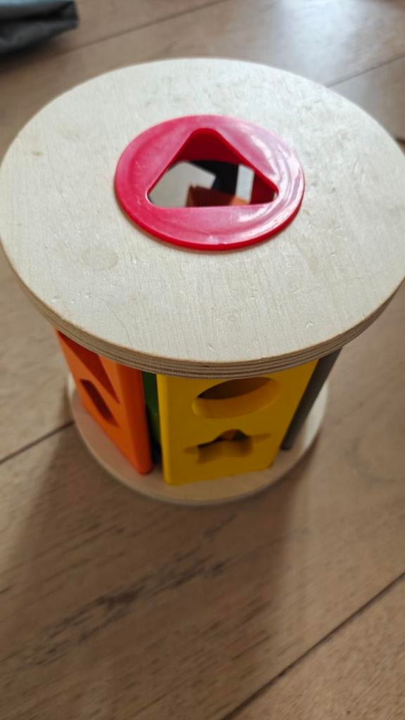 Houten vormenstoof en kleuren sorteerder, Ophalen of Verzenden, Gebruikt, Puzzelen