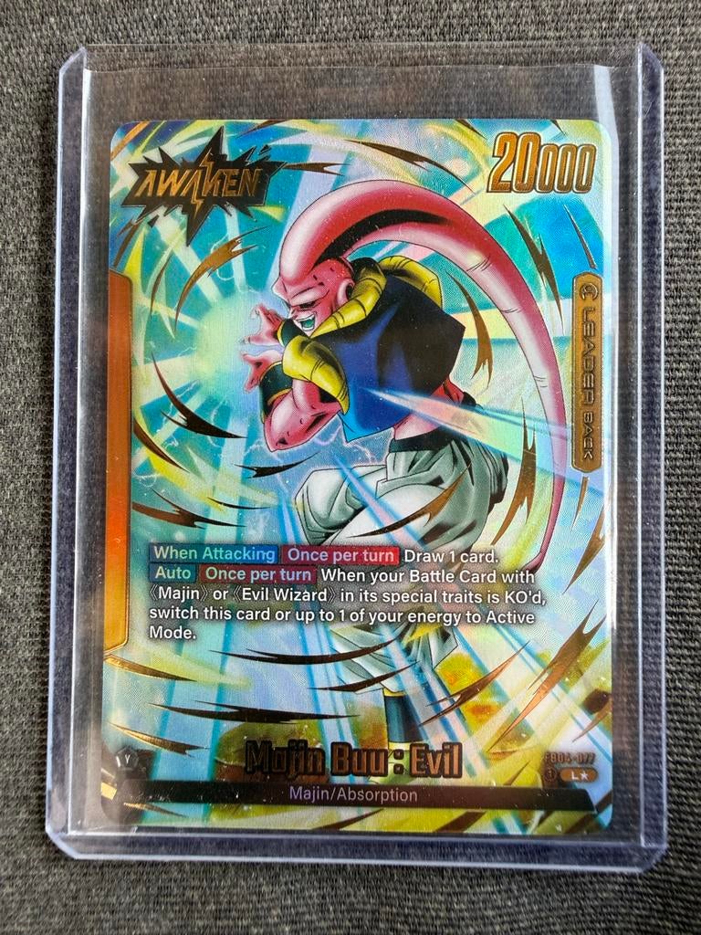 Dragon Ball Super Card Game: FB04-077 Majin Buu: Evil, Ophalen of Verzenden, Zo goed als nieuw, Losse kaart, Foil