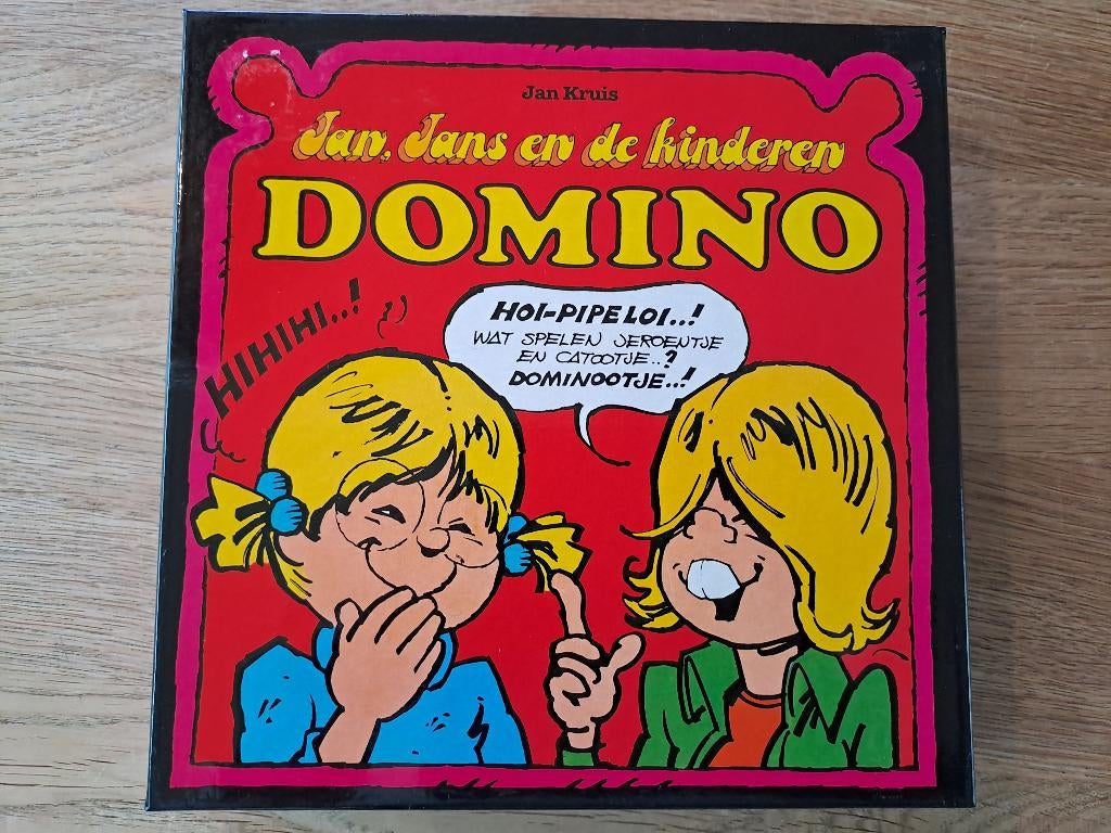 JAN JANS EN DE KINDEREN. DOMINOSPEL., Drie of vier spelers, Ophalen of Verzenden, Gebruikt