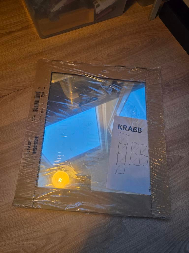 IKEA KRABB spiegel - Nieuw in verpakking, Huis en Inrichting, Woonaccessoires | Spiegels, Ophalen, Minder dan 50 cm, Vierkant