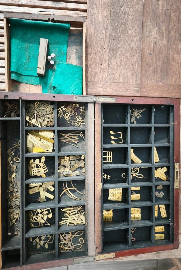 Vintage Schrijfkist Muziek Letterbox, Ophalen