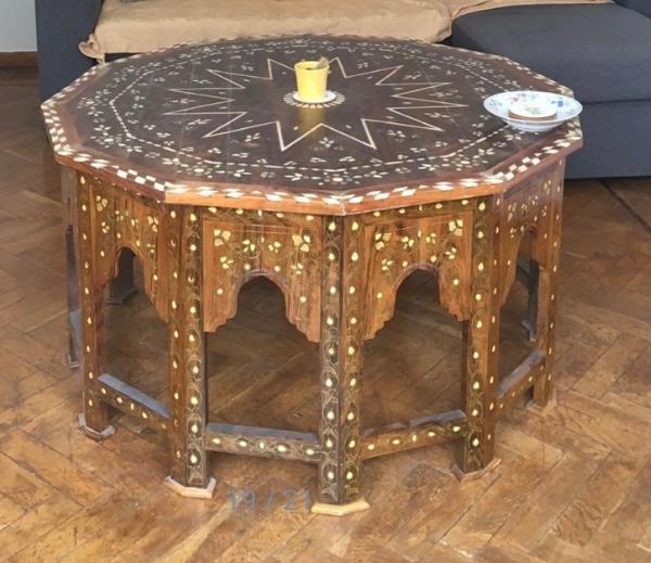 Prachtige teakhouten tafel, Arabesq, Ophalen, Overige materialen, 40 cm of meer, Binnen