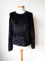 Zwarte wollige trui mt 42 van Taifun, Zwart, Maat 42/44 (L), Ophalen of Verzenden, Zo goed als nieuw